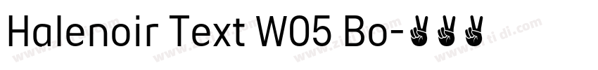 Halenoir Text W05 Bo字体转换